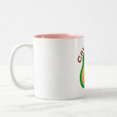 Cavacado.. Ontdek de vele vormen van de kat Tweekleurige Koffiemok (Links)