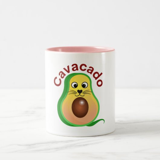 Cavacado.. Ontdek de vele vormen van de kat Tweekleurige Koffiemok (Center)