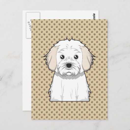 Cavachon-Cartoon Briefkaart (Voorkant / Achterkant)