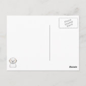 Cavachon-Cartoon Briefkaart (Achterkant)