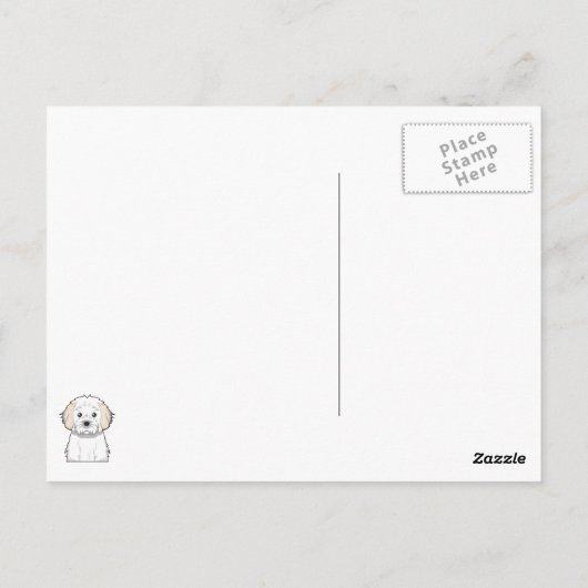 Cavachon-Cartoon Briefkaart (Achterkant)