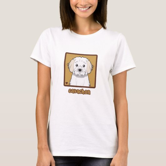 Cavachon-Cartoon T-shirt (Voorkant)