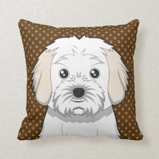 Cavachon Dog Cartoon Paws Kussen
