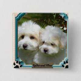 Cavachon Dog Magnet aanpassen Vierkante Button 5,1 Cm