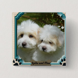 Cavachon Dog Magnet aanpassen Vierkante Button 5,1 Cm