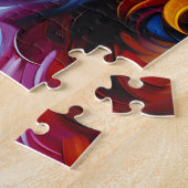 Cavachon Dog Portrait Acryl Art Print Hondenliefhe Legpuzzel (Zijkant)