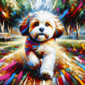 Cavachon Dog Portrait Acryl Art Print Hondenliefhe Legpuzzel