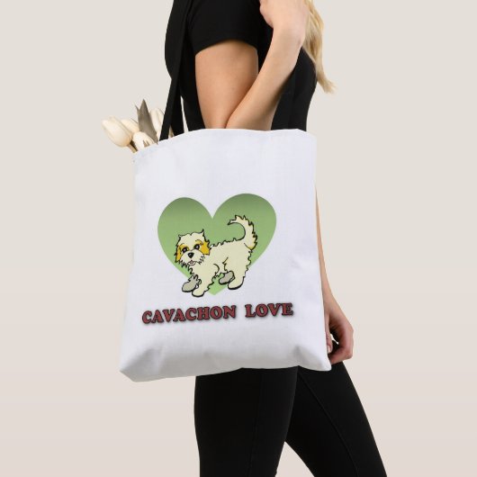 Cavachon Herbruikbare Canvas tas (Dichtbij)