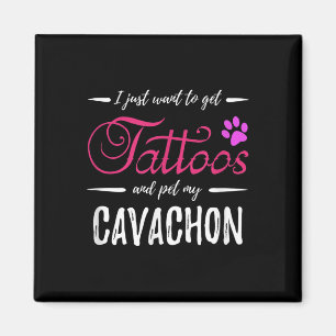 Cavachon Hondenliefhebber Tattoo Funny Dog Mom Gif Magneet