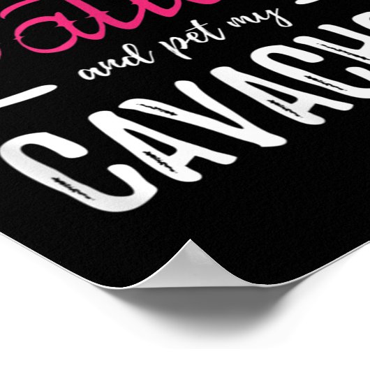 Cavachon Hondenliefhebber Tattoo Funny Dog Mom Gif Poster (Hoek)