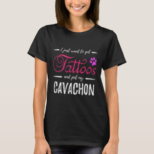 Cavachon Hondenliefhebber Tattoo Funny Dog Mom Gif T-shirt