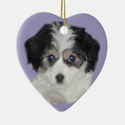 Cavachon Love Ceramic Ornament (Rechts)