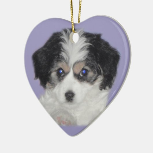 Cavachon Love Ceramic Ornament (Links)