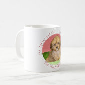 Cavachon Puppy First Kerstmis Koffiemok (Voorkant links)