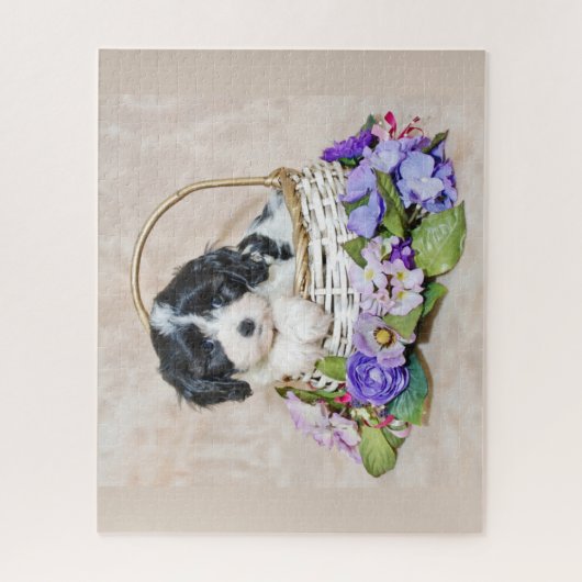 Cavachon Puppy in mandpuzzel Legpuzzel (Verticaal)