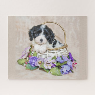 Cavachon Puppy in mandpuzzel Legpuzzel