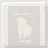 Cavachon uploadt uw hond stenen onderzetter (Voorkant)