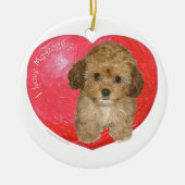 Cavachon-Valentijn Keramisch Ornament (Voorkant)