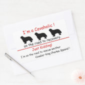 Cavaholic Cavalier King Charles Sticker (Envelop)