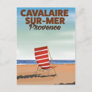 Cavalaire-sur-Mer Provence strand reisposter Briefkaart