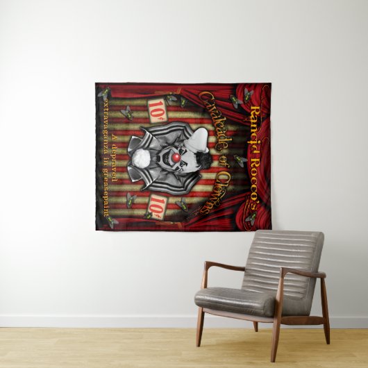 Cavalcade van Clowns Sideshow Banner Wandkleed (In Situ (horizontaal))