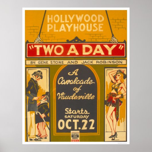 CavalcadeVaudeville1938 WPA Poster (Voorkant)