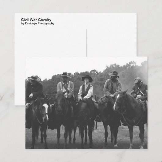 Cavalerie burgeroorlog briefkaart (Voorkant / Achterkant)