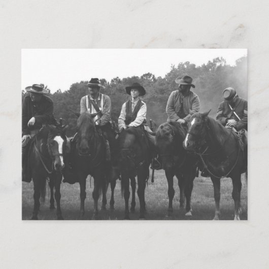 Cavalerie burgeroorlog briefkaart (Voorkant)