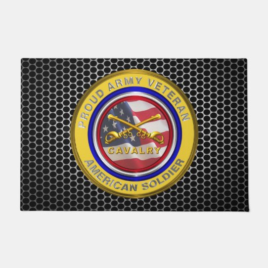 Cavalerie-veteraan "CAV" Deurmat (Voorkant)