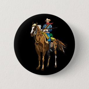 Cavalerist - Buffalo Soldier Ronde Button 5,7 Cm