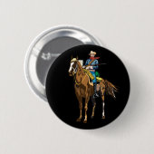 Cavalerist - Buffalo Soldier Ronde Button 5,7 Cm (Voorkant /achterkant)