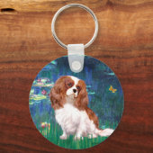 Cavalier 2 (Bl) - Lilies 5 Sleutelhanger (Voorkant)