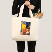 Cavalier 2 (Bl) - Terras Cafe Grote Tote Bag (Voorkant (product))
