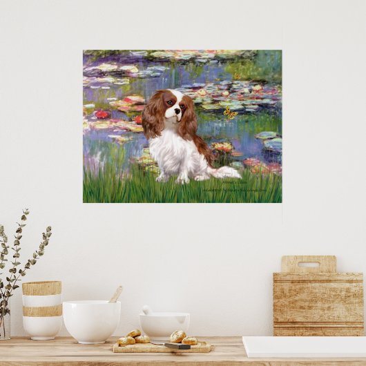 Cavalier 2 (blenheim) - Lilies 2 Poster (Keuken)