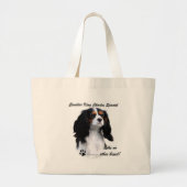 Cavalier als geen ander ras grote tote bag (Voorkant)