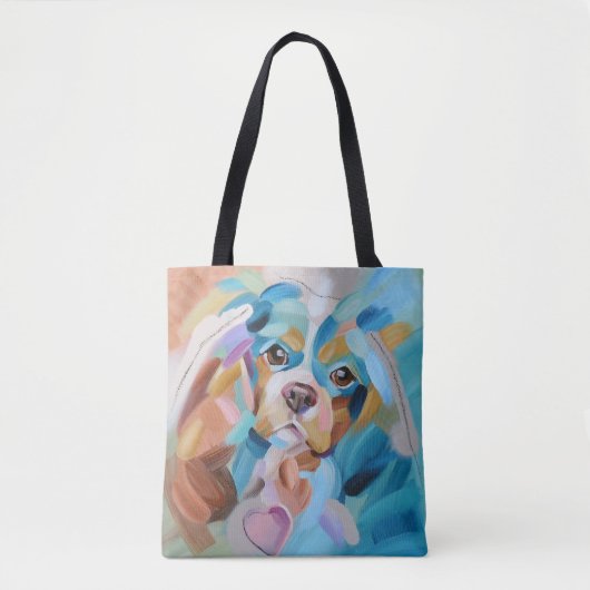 Cavalier art canvas tas (Voorkant)