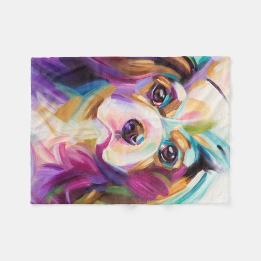 Cavalier Art Fleece deken (Voorkant (Horizontaal))