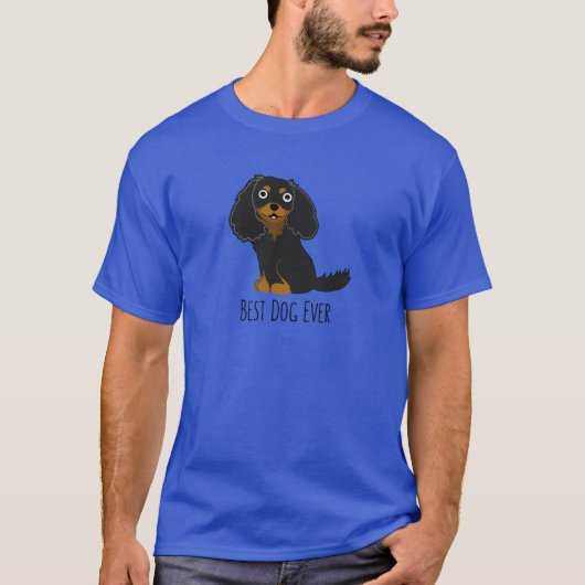 Cavalier bruine jongen t-shirt (Voorkant)