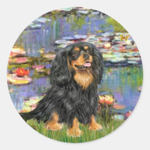 Cavalier (BT) - Waterlelies 2 Ronde Sticker