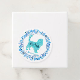 Cavalier Cadeautag – Gepersonaliseerde Pastelblauw Bedankjes Labels