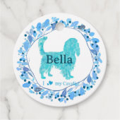 Cavalier Cadeautag – Gepersonaliseerde Pastelblauw Bedankjes Labels (Voorkant)