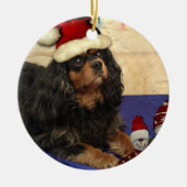 Cavalier Christmas Keramisch Ornament (Voorkant)