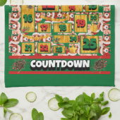 Cavalier Countdown Kerstmis Adventkalender Hond Theedoek (Gevouwen)