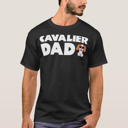 Cavalier Dad Cavalier King Charles Spaniel Dog Dad T-shirt (Voorkant)
