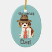 Cavalier Dad Ceramic Ornament (Voorkant)