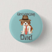 Cavalier Dad Ronde Button 3,2 Cm (Voorkant)