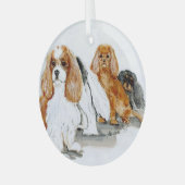 Cavalier door Hevener Glas Ornament (Voorkant links)