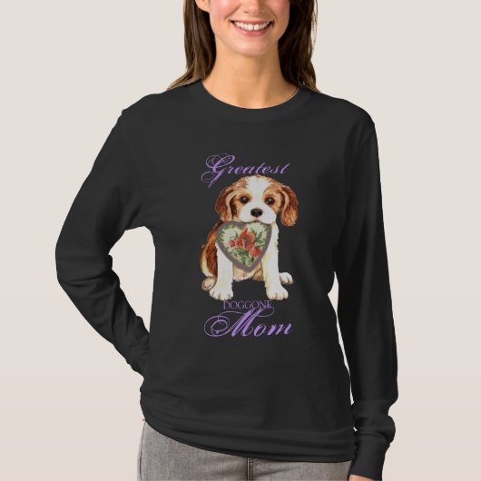 Cavalier Heart Mam Long Sleeve T-Shirt (Voorkant)