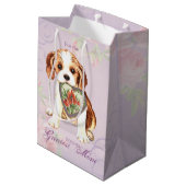 Cavalier Heart mama Medium Cadeauzakje (Achterkant Gekanteld)