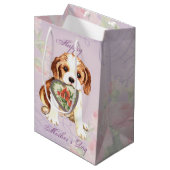 Cavalier Heart mama Medium Cadeauzakje (Voorkant Gekanteld)